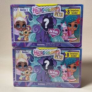 Hairdorables Pets Series 1
Lot Of 2 New Sealed 8
Surprises Inside